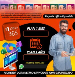 OFFICE 365 1 DISPOSITIVO X1 AÑO